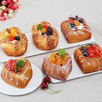 artificial food squishy bread simulation model fruit soft bread fake cake bakery photography props decor fruit soft bread