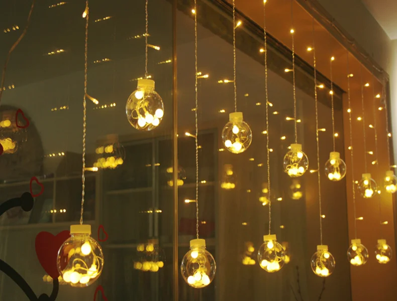 Сказочная гирлянда светодиодный шар для рождества дня рождения вечеринки