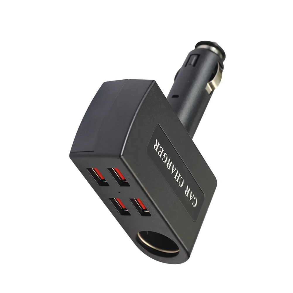 

Car Lighter Extension With Usb *4 Charger P-999 Cigarette Lighter Power Socket For Cigarette Lighter Of Automobile Motorcycle