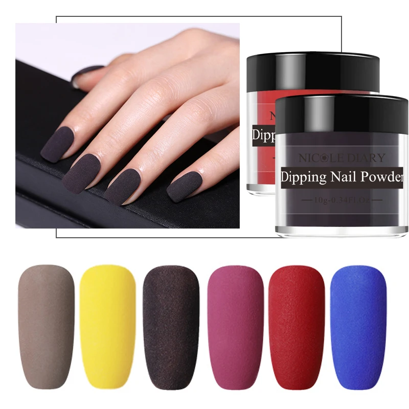 Порошок NICOLE DIARY для ногтей с погружением матовый 31 цвет мерцающий градиентный