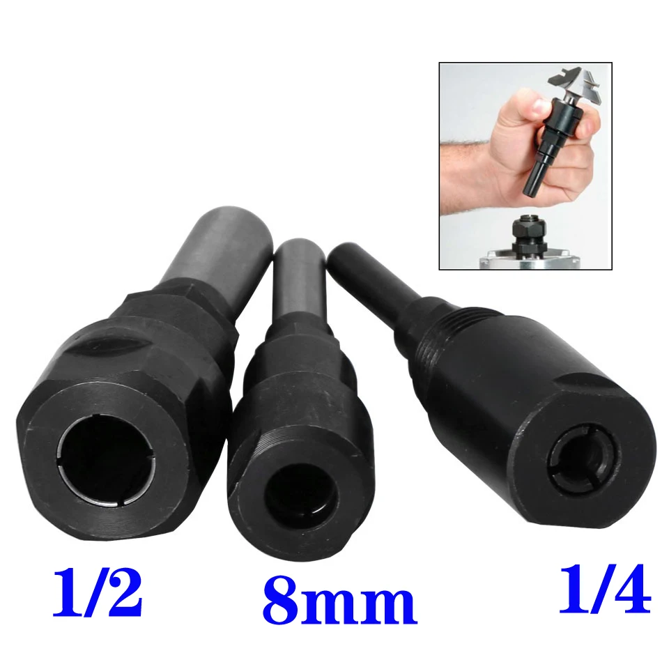 

Carbide Router Bits Set 1/2 1/4 8mm Shank Trimming Cutter Woodworking Supply