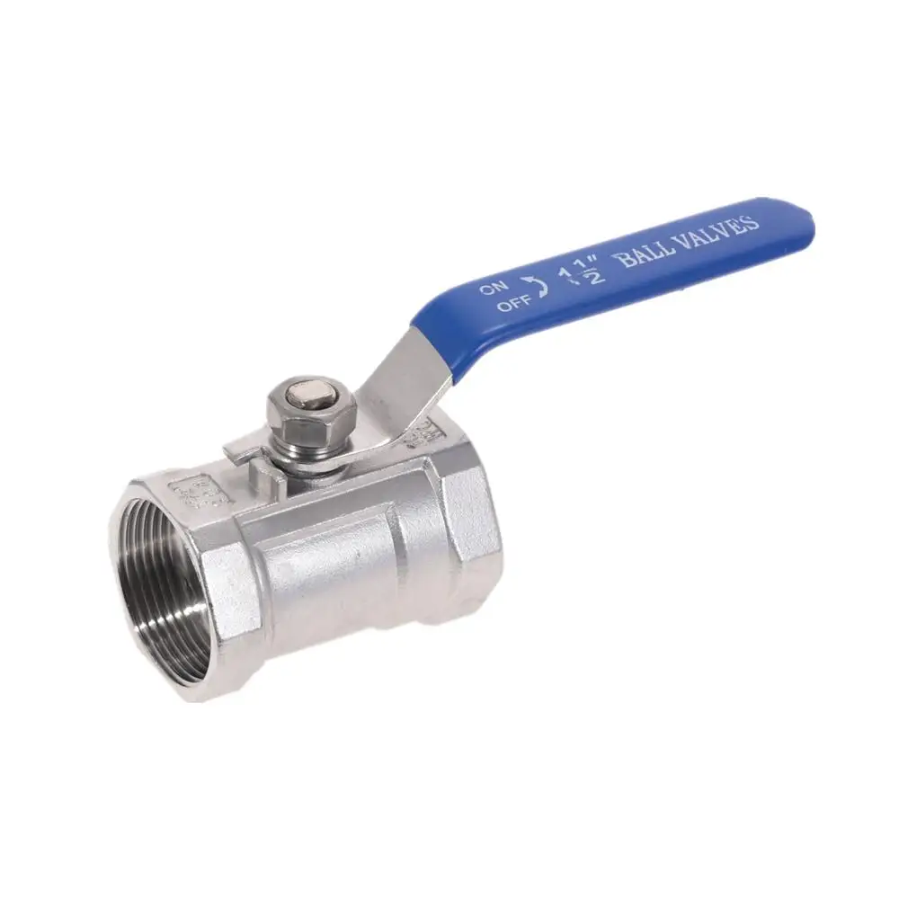 Шаровой кран из нержавеющей стали SS304, внутренняя резьба 1/4 дюйма 3/8 дюйма 3/4 дюйма 1 дюйм 1-1/4 дюйма 1-1/2 дюйма, санитарный прямой шаровой клапан ВКЛ-ВЫКЛ