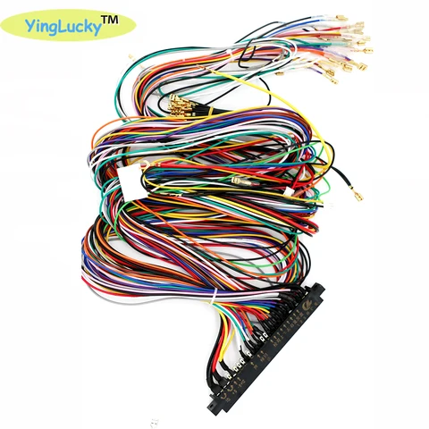 Аркадный кабель Jamma, 28 контактов, длина провода, жгут проводов, джойстик, соединитель кнопки для pandora box, аксессуары для настольных аркадных игр