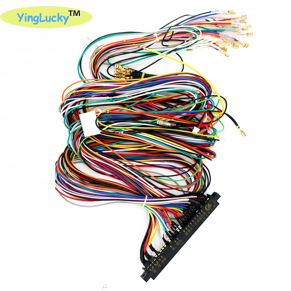 Jamma 28 pin Arcade cable length wire harness Joystick button connector for pandora box board arcade game accessories | Спорт и