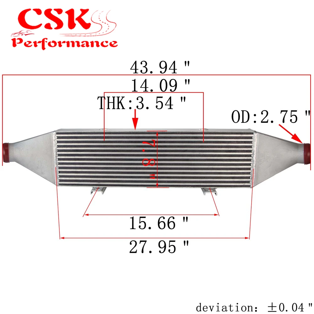 FMIC Переднее Крепление интеркулер подходит для Subaru Impreza WRX STI 02-07 EJ20 EJ25
