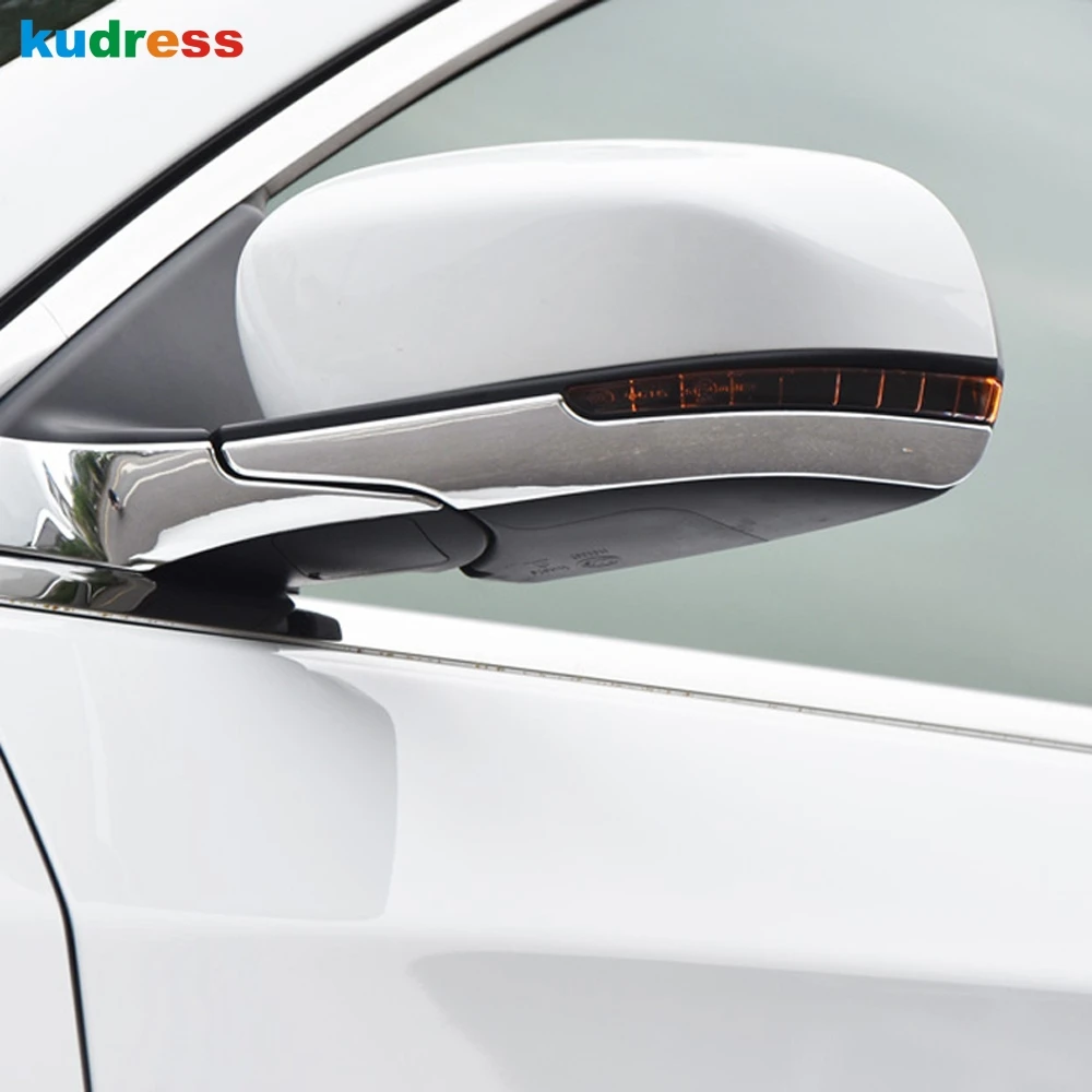 2 шт. хромированные полосы для боковой двери Зеркала заднего вида Jeep Compass 2017 2018 2019