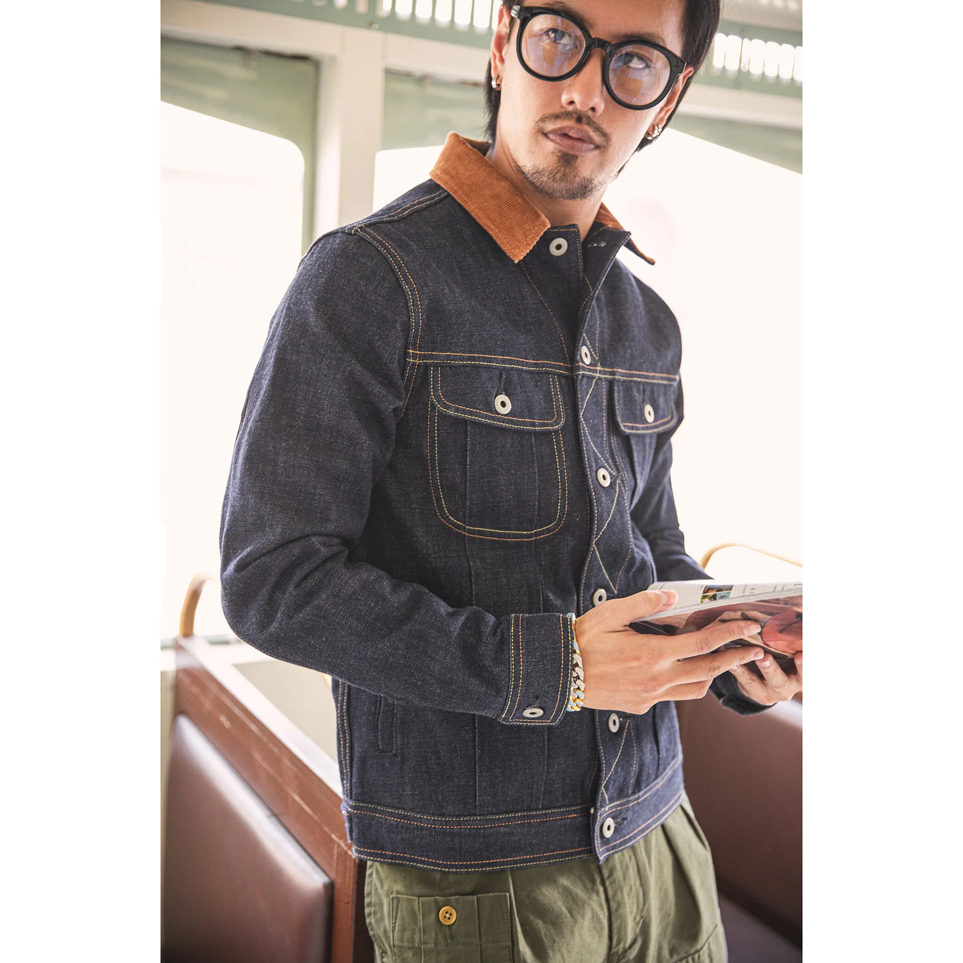 LEE-0002 прочтите описание! Азиатский размер 16 Oz хлопковая куртка Повседневная