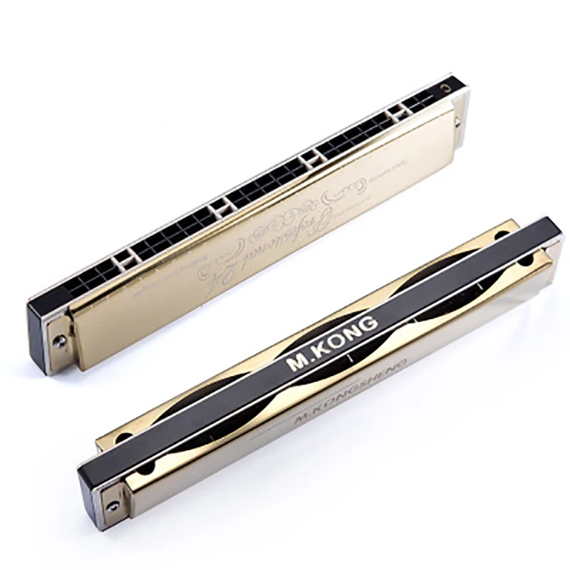 Kongsheng 24-отверстия полифоническая гармоника профессиональная исполнение начинающих студентов взрослых C-настройка 12-тональная опция вкл.