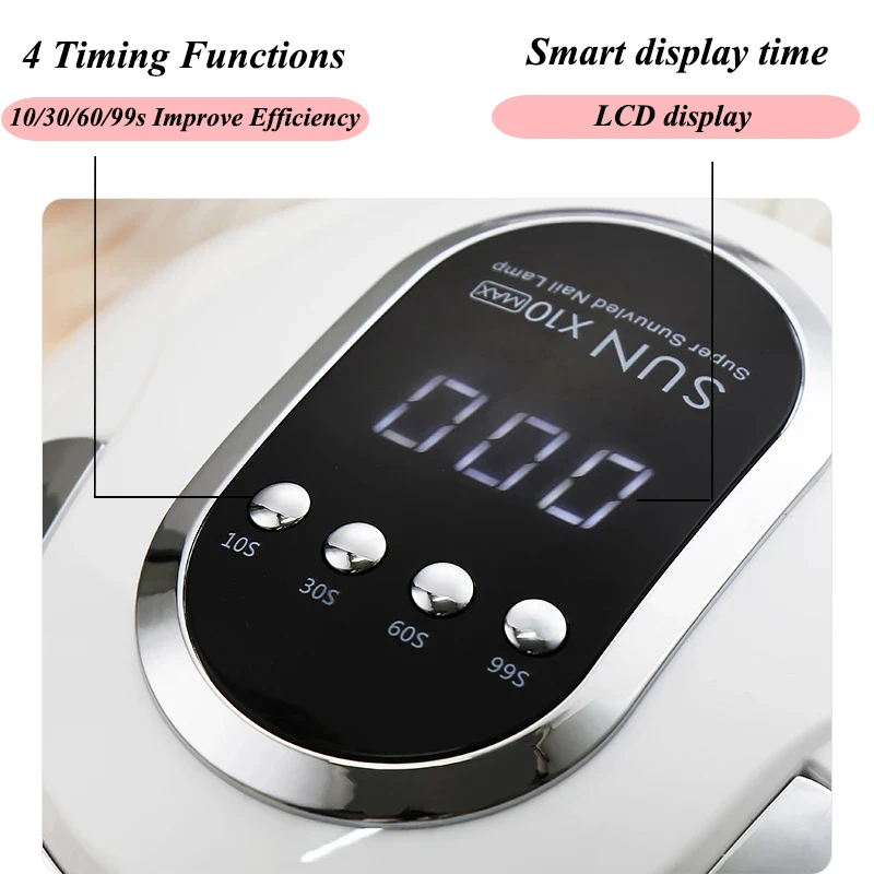 Светодиодсветодиодный УФ-лампа для сушки ногтей 280 Вт 66 светодиодный сушилка