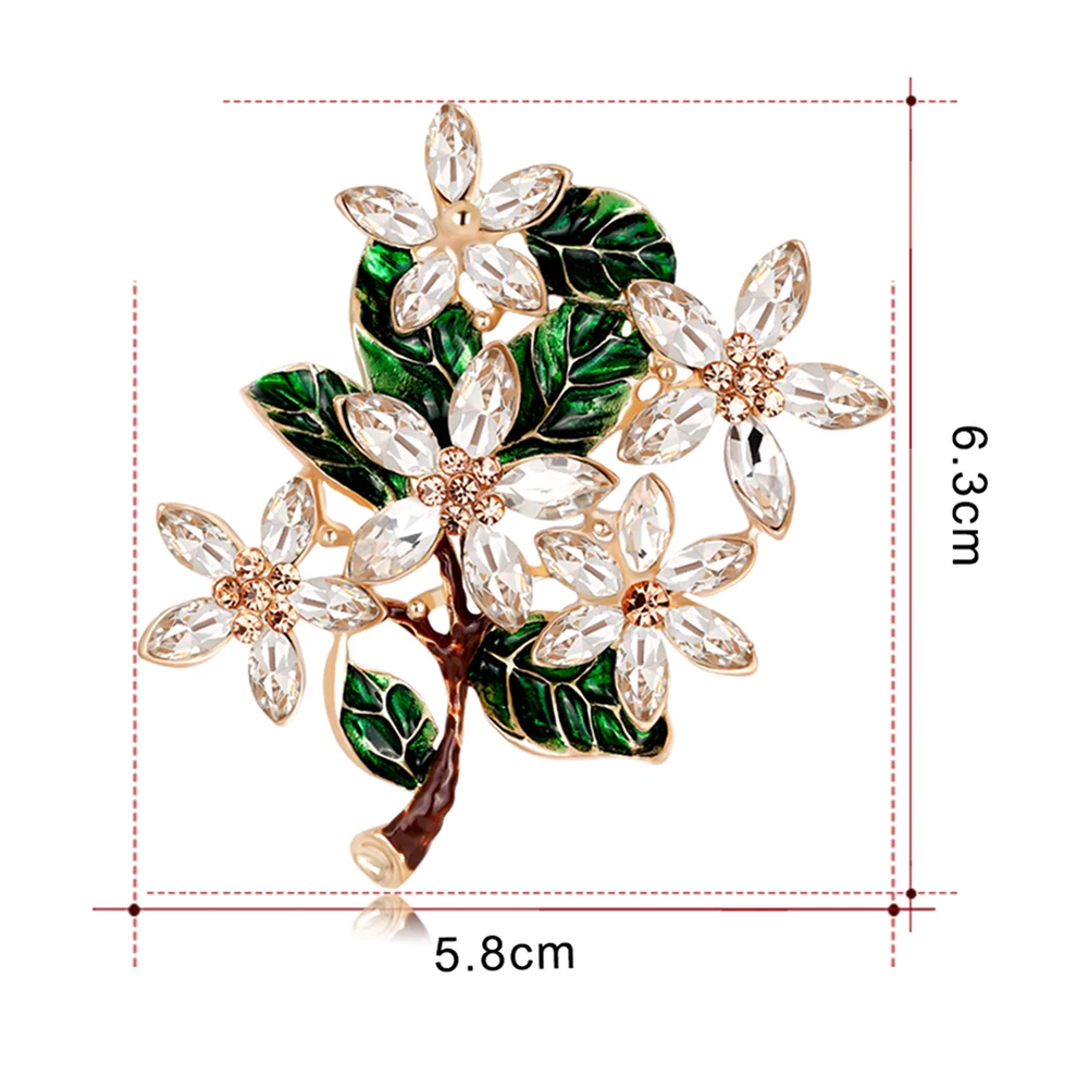 

HOT SALESNew Arrival Lady Retro Multicolor Flower Enamel Rhinestone Brooch Pin Evening Party Jewelry