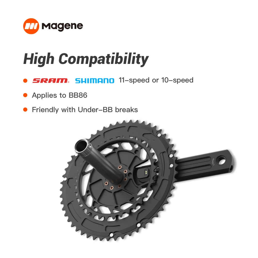 Magene P325 CS Bike Power Meter Crank Dual-Side Pedal Balance Road Mountain Bicycle Ultegra Crankset Reel Right Hand Cranks170mm