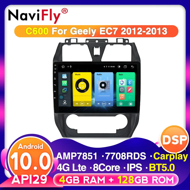 Автомобильный мультимедийный проигрыватель для Geely Emgrand EC7 2012 2013 GPS навигация Wi Fi