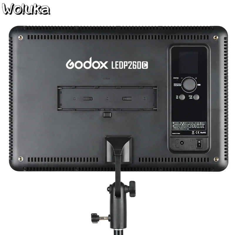 Godox 2PCS LEDP260C Ultra-thin 30W 3300-5600k LED Video Light Panel Lamp with 2m Stand for Studio CD50 T03 2Y | Электроника