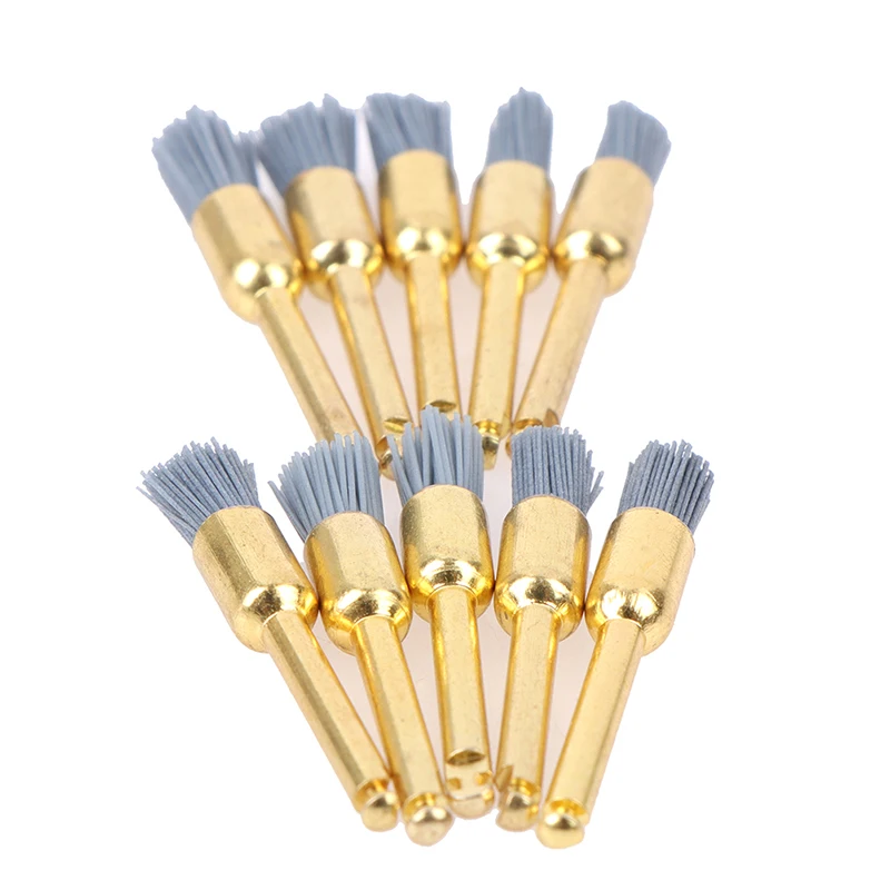 

10Pcs Dental Polishing Brush Silicon Carbide Material Latch Bowl Flat Teeth Teeth Whitening Hygiene New