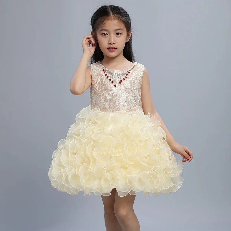 Рождественское платье платья принцессы для девочек Свадебное бальное Вечерние