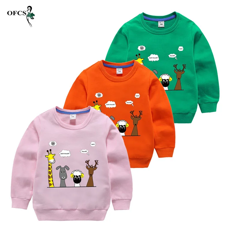 

New Retail Children's Sweatshirt Cotton Full Knitting Sweater For Girls Boys Tops Kids Sweatshirt Toddler Claus Hoodies Clothes