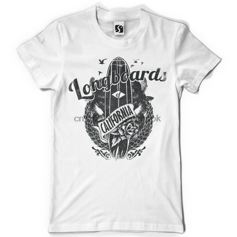 Эксклюзивная Мужская футболка Longboards California Design (SB242)|Мужские футболки| |