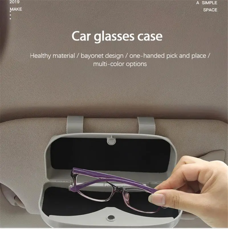 

Universal Car Glasses Case Car Interior Accessories Glasses Clip Sun Visor Multifunctional Sunglasses Storage Glasses Case