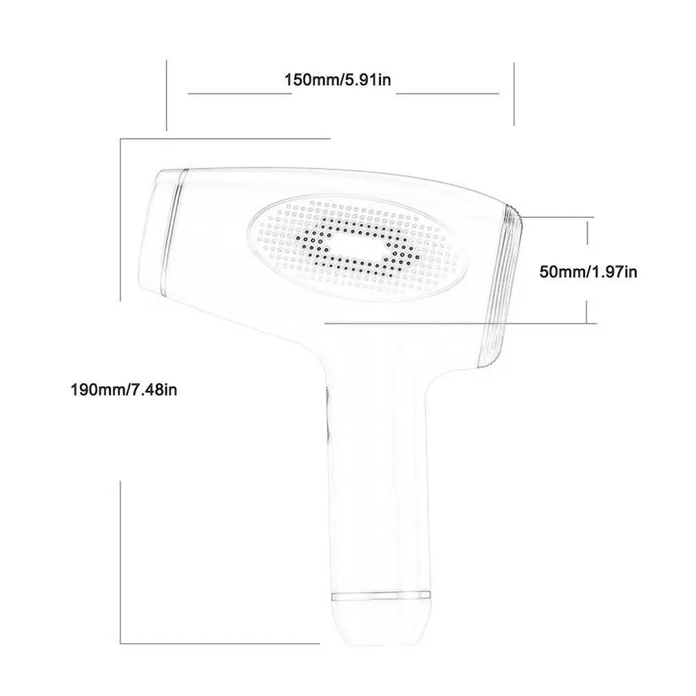 

W-1091 Handheld Flash Permanent IPL Laser Epilator Painless Laser Hair Remover Machine Depilator For Women Men Bikini Body