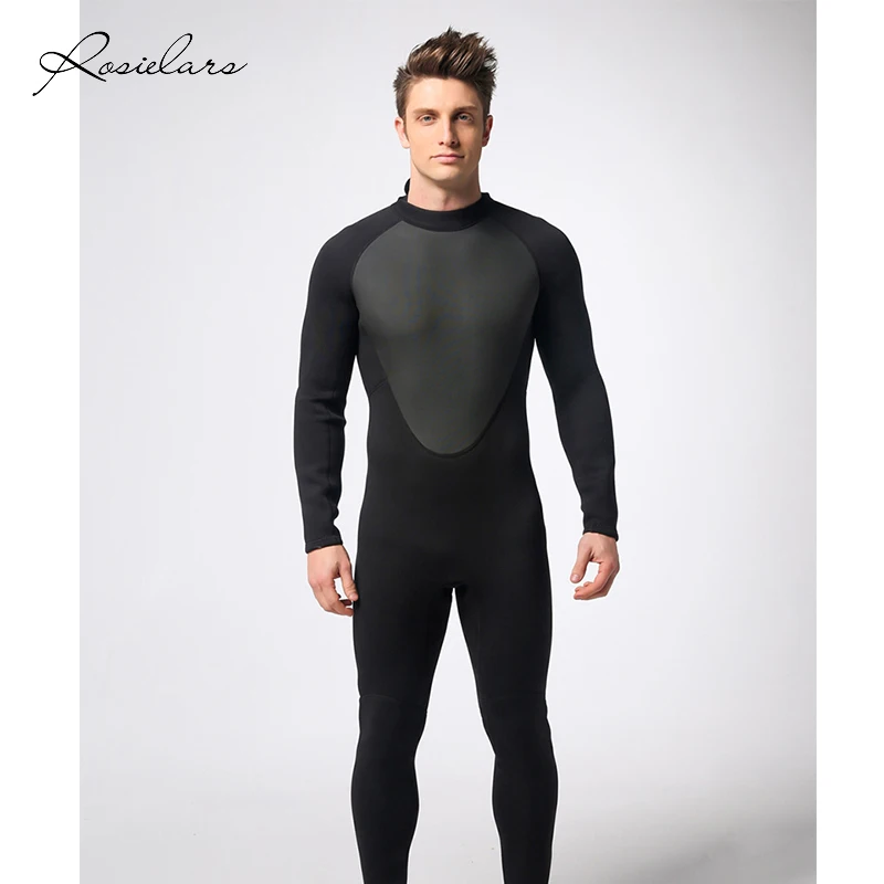 Костюм для дайвинга мужской полноразмерный гидрокостюм 3 мм неопреновый