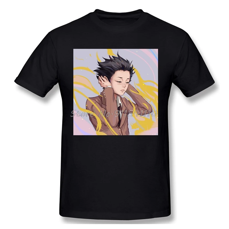 

A Silent Voice Animated Teen Drama Film New Arrival T-Shirt Shoya Ishida Crewneck Cotton for Men
