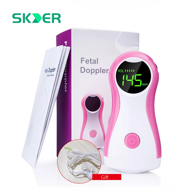 

Upgraded Ultrasound Fetal Doppler 2.0MHZ Prenatal Baby Heart Rate Detector Sonar Stethoscope Pregnant Women Monitor Pulse Meter