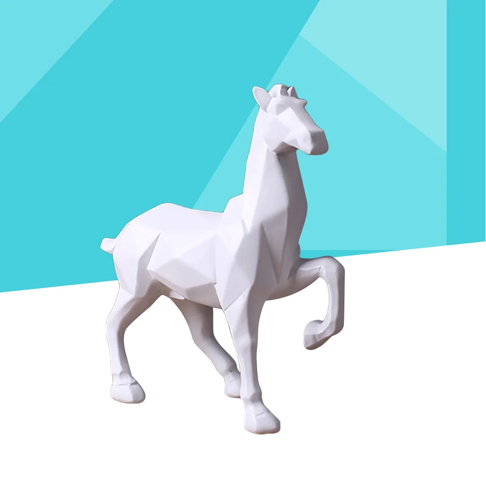 

Современная фотография "Белая лошадь", китайская мебель, стильное ремесло из смолы (белый)