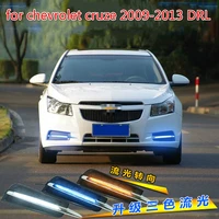 car for chevrolet cruze 2009 2013 drl driving daytime running light fog lamp relay daylight styling yellow turn signal