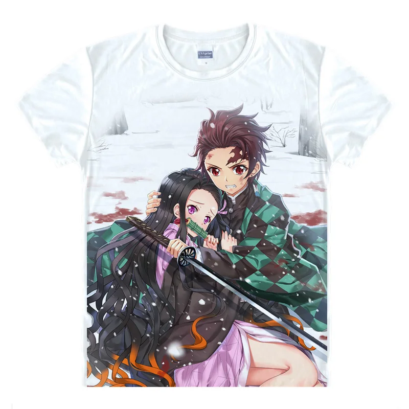 Футболка Мужская/женская с принтом модный топ рассекающим демонов камадо