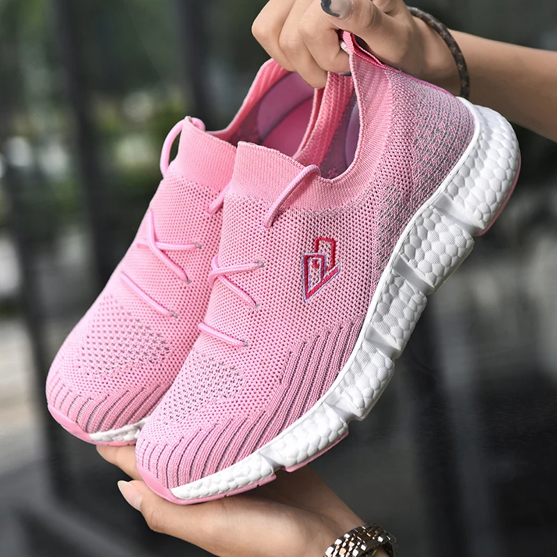 

Summer New Ladies Vulcanized Shoes Breathable Flat Shoes Comfortable Light Men's Sports Running Shoes Fashion Casual Shoes Women