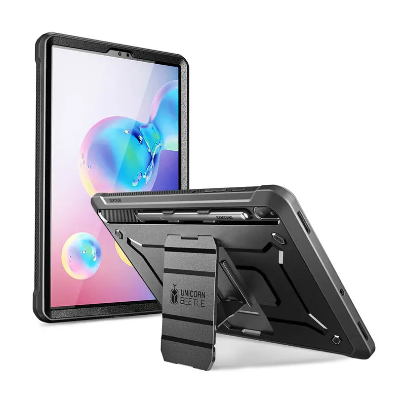 Black SUPCASE для Galaxy Tab S6 Чехол 10,5 дюймов() SM-T860/T865/T867 UB Pro Прочный чехол со встроенной защитной пленкой - Цвет: Black