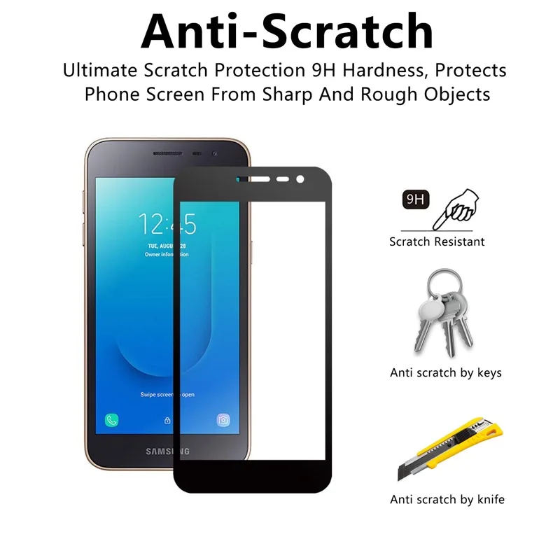 2 шт. закаленное стекло для Samsung Galaxy J2 Core 2020 Защитное экрана 9H Премиум защитная