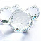 Высокое качество 6 шт.лот 40 мм прозрачная Хрустальная граненая люстра шархрустальный фэншуй шар, Ловец солнца и подвесное украшение для дома