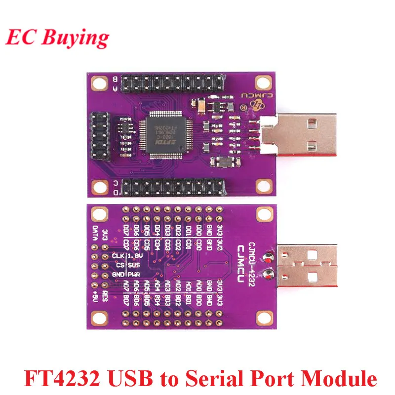 4 канальный модуль FT4232 с USB на последовательный порт UART/SPI/I2C/JTAG/RS232