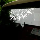 Автомобильная наклейка с мандалой, виниловые наклейки на окна, цветок лотоса, декоративное украшение, съемный водонепроницаемый домашний декор, настенная наклейка, фрески A458