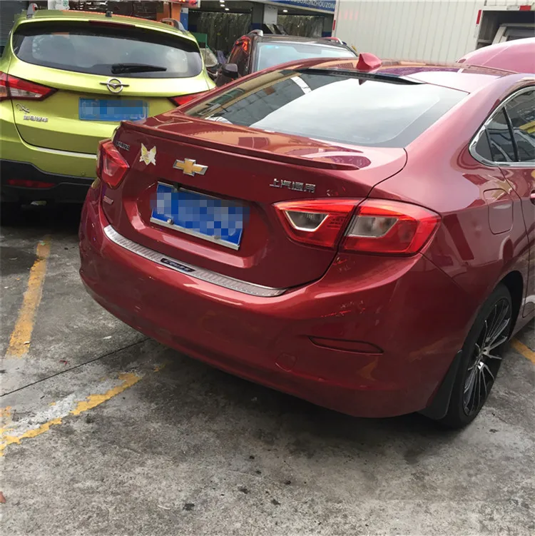Для 17 спойлер Cruze ABS материал заднее крыло автомобиля праймер цвет задний нажмите