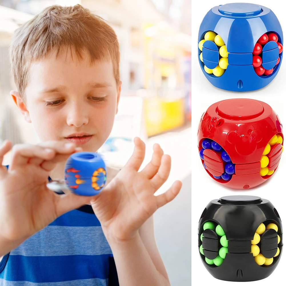 

Children Intelligent Relax Toy Little Educational Learning Study Fingertip Gyroscope Cube Toy Gifts