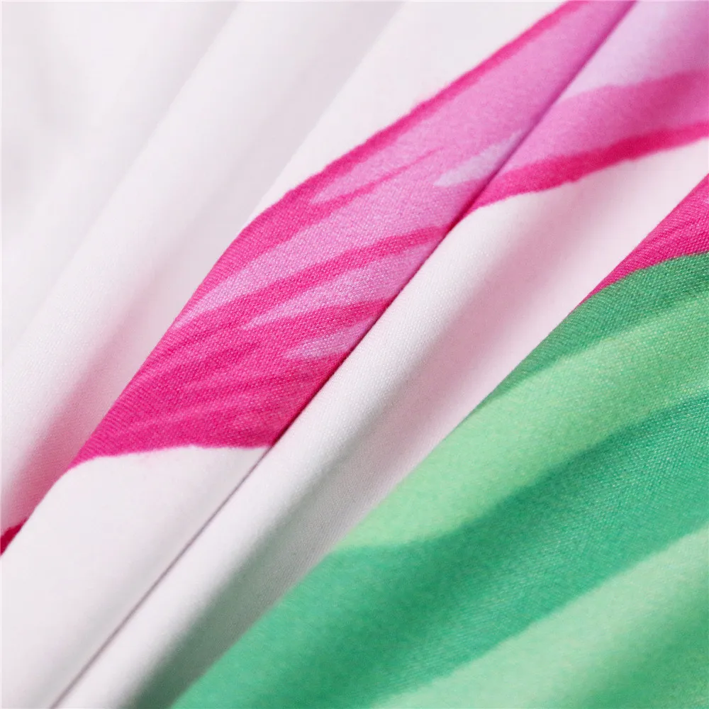 3 шт. Комплект постельного белья с рисунком фламинго|Комплекты белья| |