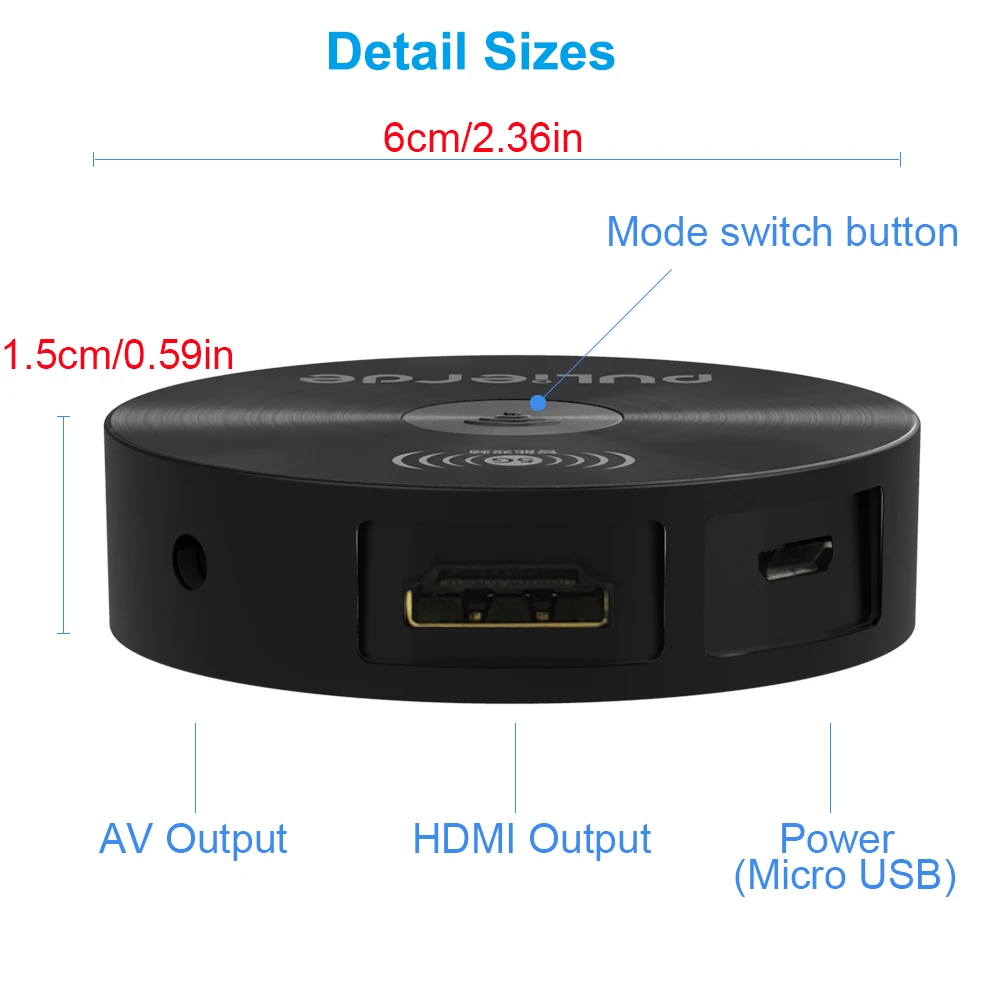 A5 HBO netflix youtube airplay miracast беспроводной адаптер hdmi беспроводной дисплей ресивер mirascreen 5G WIFI hdmi dongle зеркальный экран ТВ палка литой за Android/Apple tv