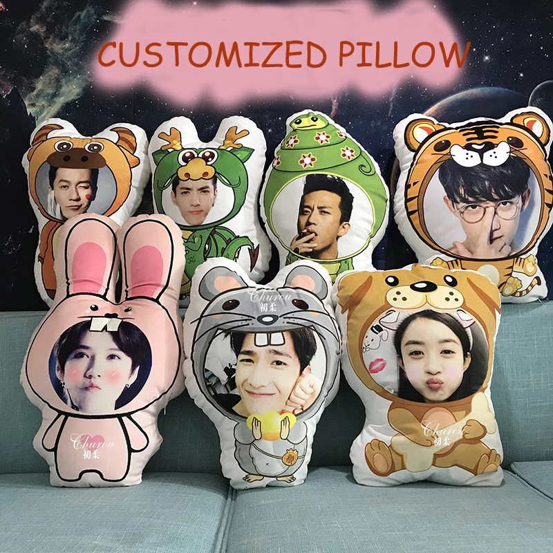 Achat Photo Personnalisé Zodiaque Oreiller Forme Humaine Coussin Décoration De Noël Bricolage Cadeau Personnalisé Poupée Anniversaire Cadeau De La Saint-Valentin