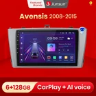 Автомагнитола Junsun V1 Pro, мультимедийный проигрыватель 2 din на платформе Android 10, 4 Гб ОЗУ, 64 Гб ПЗУ, с видеоплеером, GPS Навигатором, для Toyota Avensis 2008 - 2015