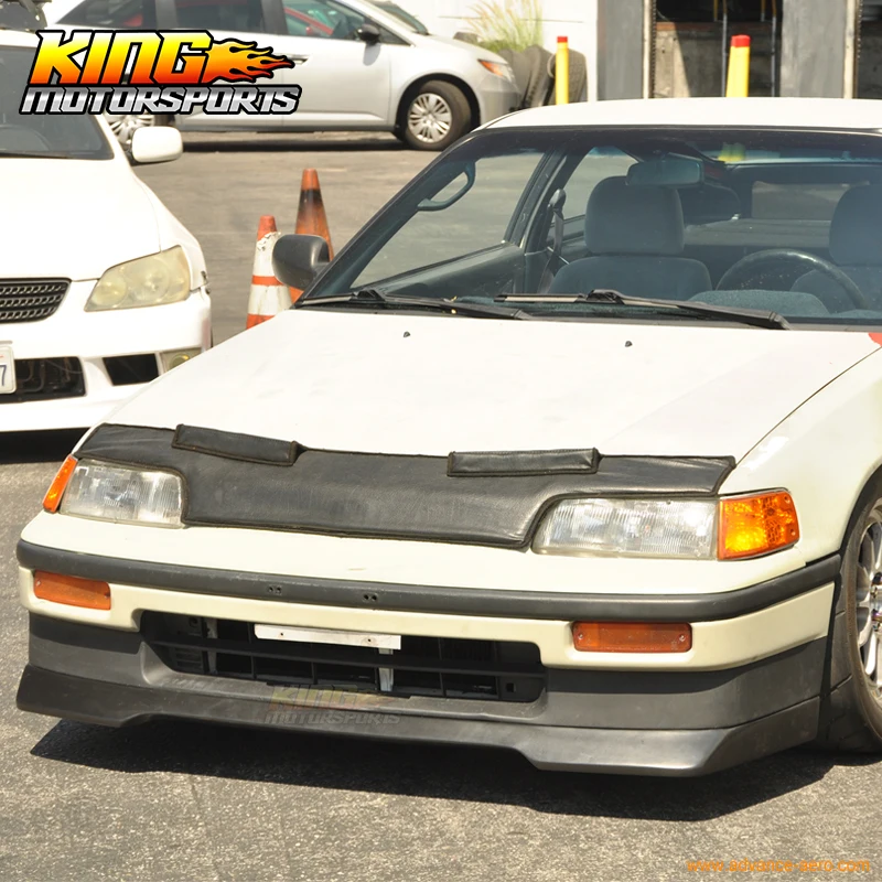 Подходит для 1988 1989 Honda CRX 2 Door Coupe Non Si Evo Style спойлер переднего бампера губ Global
