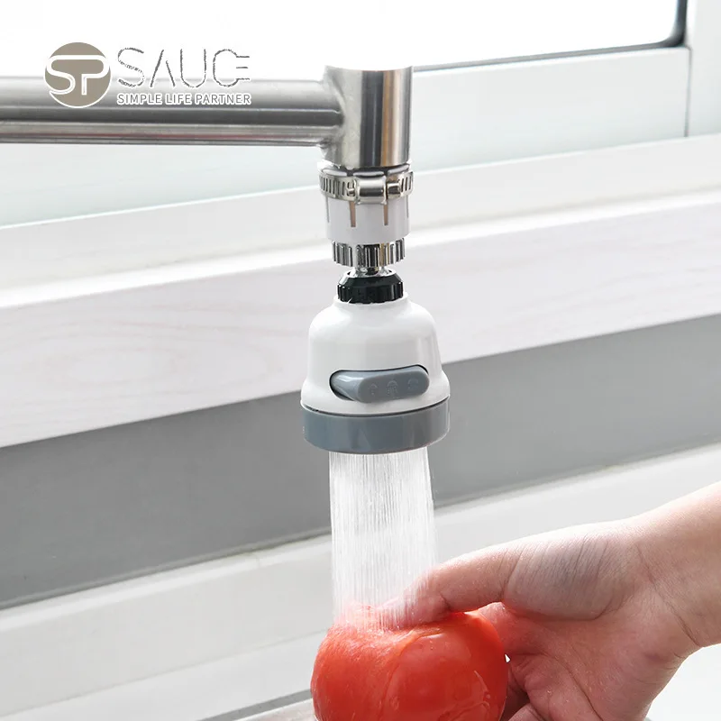 

Kitchen Faucet Splash Head Spout Extender Extended Shower Nozzle Universal 360°rotating Water Saver