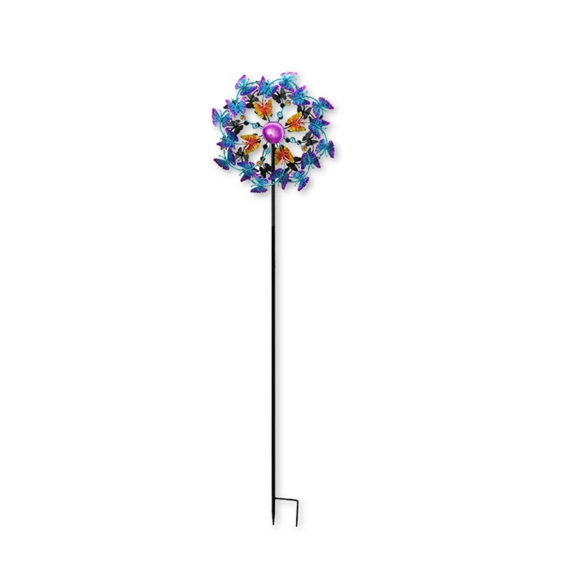 

Rotating Butterfly Windmill Insert Decor Yard Winnower Garden Ornament Outdoor Courtyard Villa Gardening