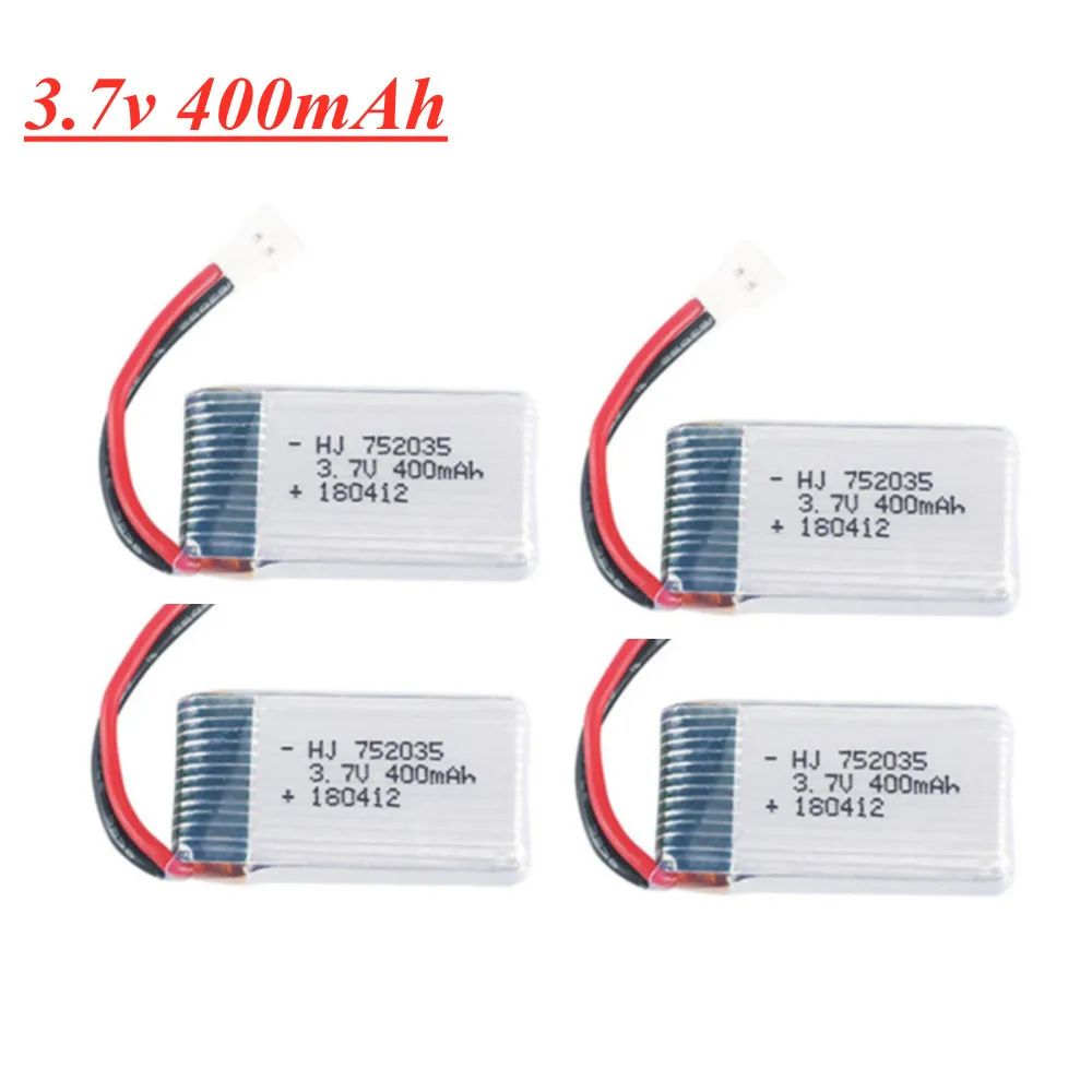 3 7 V 400mAh 35C Lipo батарея для X4 H107 H31 KY101 E33C E33 U816A V252 H6C RC Квадрокоптер дроны