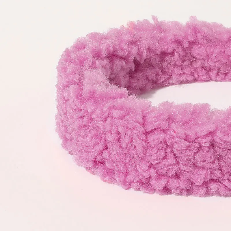 

Furry Faux Fur Head Hoop Women Candy Color Wide Headband Solid Hairbands Girls Casual Korean Autumn Winter Hair Accessories Hot