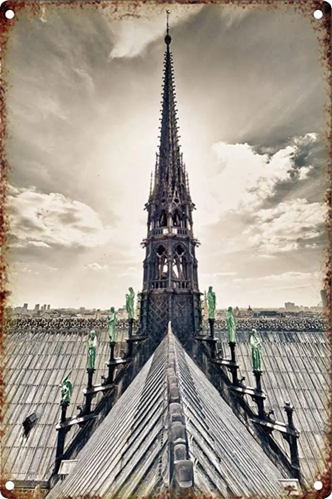 

Wall Decor Metal Joycenie Tin Sign New Aluminum Sign Notre Dame DE Paris Wall Decor 12x8 Inch Room Decor Wall Plaque Home Decor
