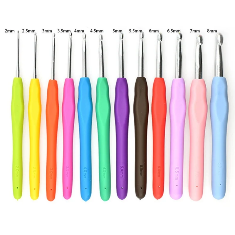 Спицы Трикотажные 12 размеров эргономичные с мягкими ручками|Вязание| |