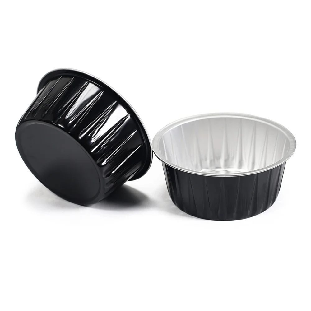 

6pcs Aluminum Foil Melting Wax Bowls Round Shape Wax Bean Containers Hair Removal Supplies for Girls