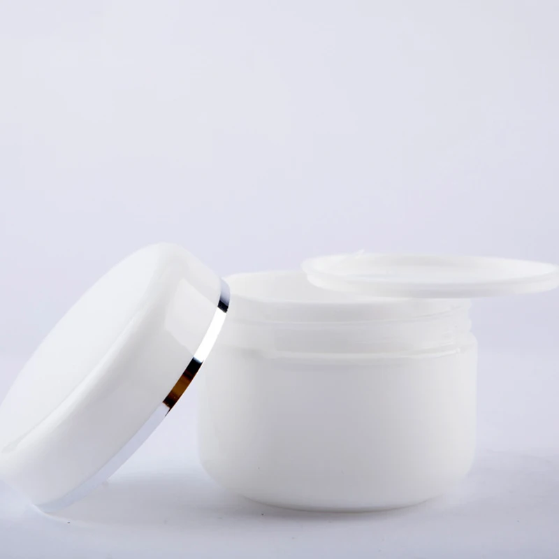 Лидер продаж 50 мл полипропиленовая коробка для кремов с серебристыми краями